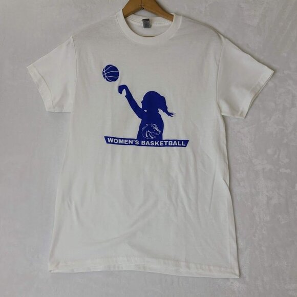 BSU Boise State University Womens Basketball Graphic T-Shirt White Size S - Picture 7 of 7
